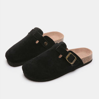 Suede Closed Toe Buckle Slide, Trendsi - A Blissfully Beautiful Boutique
