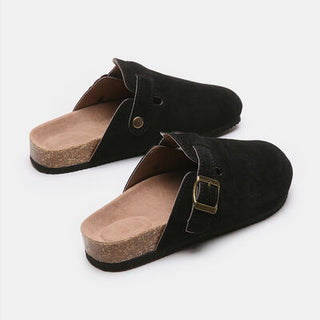 Suede Closed Toe Buckle Slide, Trendsi - A Blissfully Beautiful Boutique