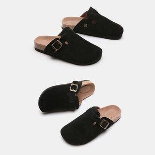 Suede Closed Toe Buckle Slide, Trendsi - A Blissfully Beautiful Boutique