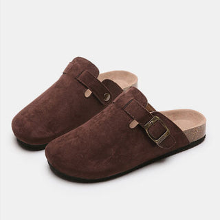 Suede Closed Toe Buckle Slide, Trendsi - A Blissfully Beautiful Boutique