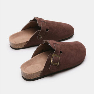 Suede Closed Toe Buckle Slide, Trendsi - A Blissfully Beautiful Boutique