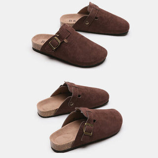 Suede Closed Toe Buckle Slide, Trendsi - A Blissfully Beautiful Boutique