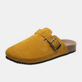 Suede Closed Toe Buckle Slide, Trendsi - A Blissfully Beautiful Boutique