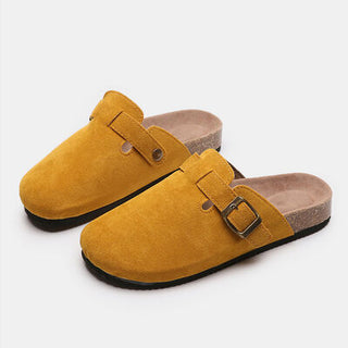 Suede Closed Toe Buckle Slide, Trendsi - A Blissfully Beautiful Boutique