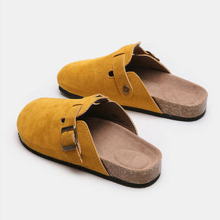 Suede Closed Toe Buckle Slide, Trendsi - A Blissfully Beautiful Boutique