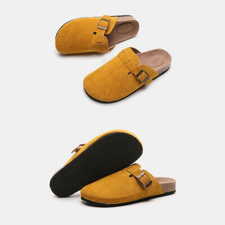 Suede Closed Toe Buckle Slide, Trendsi - A Blissfully Beautiful Boutique