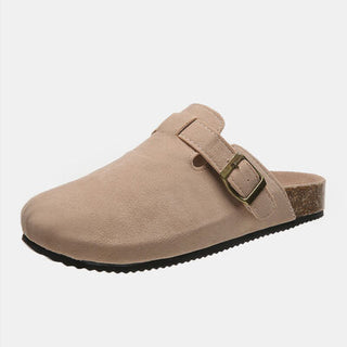 Suede Closed Toe Buckle Slide, Trendsi - A Blissfully Beautiful Boutique