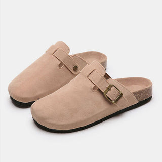 Suede Closed Toe Buckle Slide, Trendsi - A Blissfully Beautiful Boutique