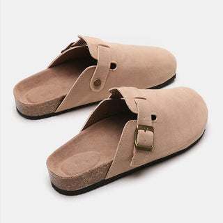 Suede Closed Toe Buckle Slide, Trendsi - A Blissfully Beautiful Boutique