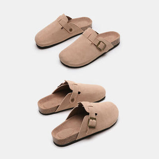 Suede Closed Toe Buckle Slide, Trendsi - A Blissfully Beautiful Boutique