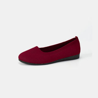 Round Toe Knit Ballet Flats, Trendsi - A Blissfully Beautiful Boutique