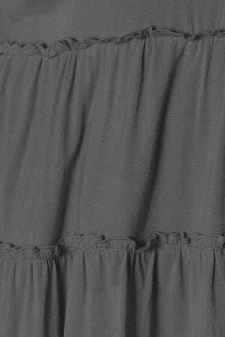 Double Take Half Button Long Sleeve Ruffle Hem Blouse, Trendsi - A Blissfully Beautiful Boutique