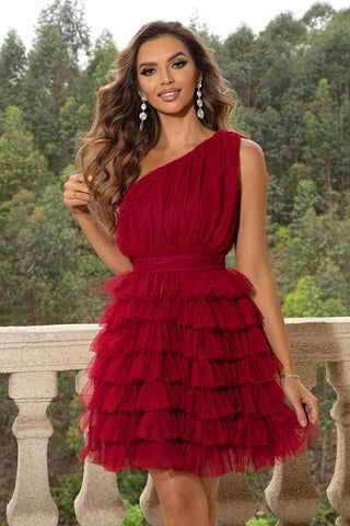 One-Shoulder Sleeveless Dress, Trendsi - A Blissfully Beautiful Boutique