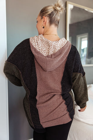 Mixed Emotions Color Block Hoodie, Ave Shops - A Blissfully Beautiful Boutique