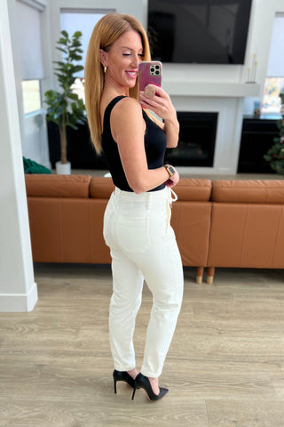 Charlene High Rise Jogger in Ecru, Ave Shops - A Blissfully Beautiful Boutique