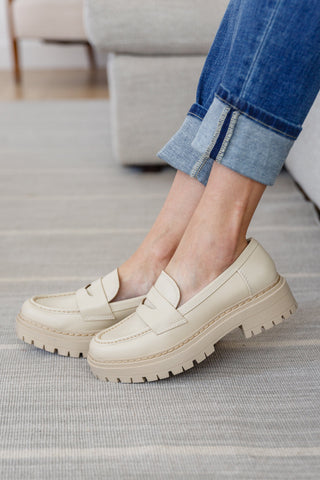 Penny For Your Thoughts Loafers in Bone, Ave Shops - A Blissfully Beautiful Boutique