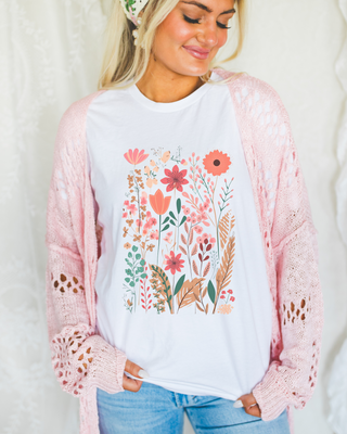 WILDFLOWERS TEE(BELLA CANVAS), LL - A Blissfully Beautiful Boutique