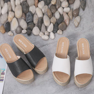 PU Leather Open Toe Sandals, Trendsi - A Blissfully Beautiful Boutique