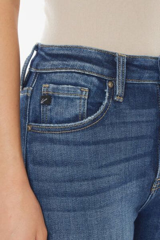 Kancan Raw Hem High Waist Cropped Jeans, Trendsi - A Blissfully Beautiful Boutique