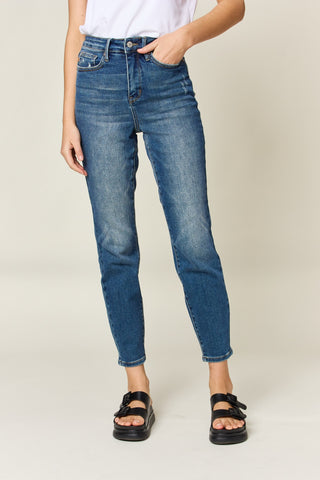 Judy Blue Full Size Tummy Control High Waist Slim Jeans, Trendsi - A Blissfully Beautiful Boutique