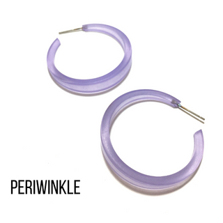 Phoenix Frosted Hoop Earrings, Leetie Lovendale - A Blissfully Beautiful Boutique
