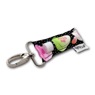 Conversation Hearts Black Polka Dots LippyClip® Lip Balm Holder, LippyClip® - A Blissfully Beautiful Boutique