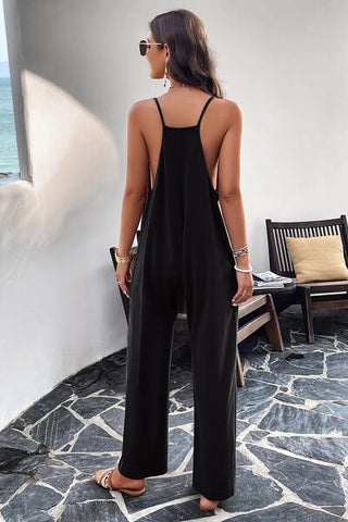 Pocketed Spaghetti Strap Overalls, Trendsi - A Blissfully Beautiful Boutique