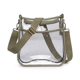 Posie Clear Crossbody w/ Vegan Leather