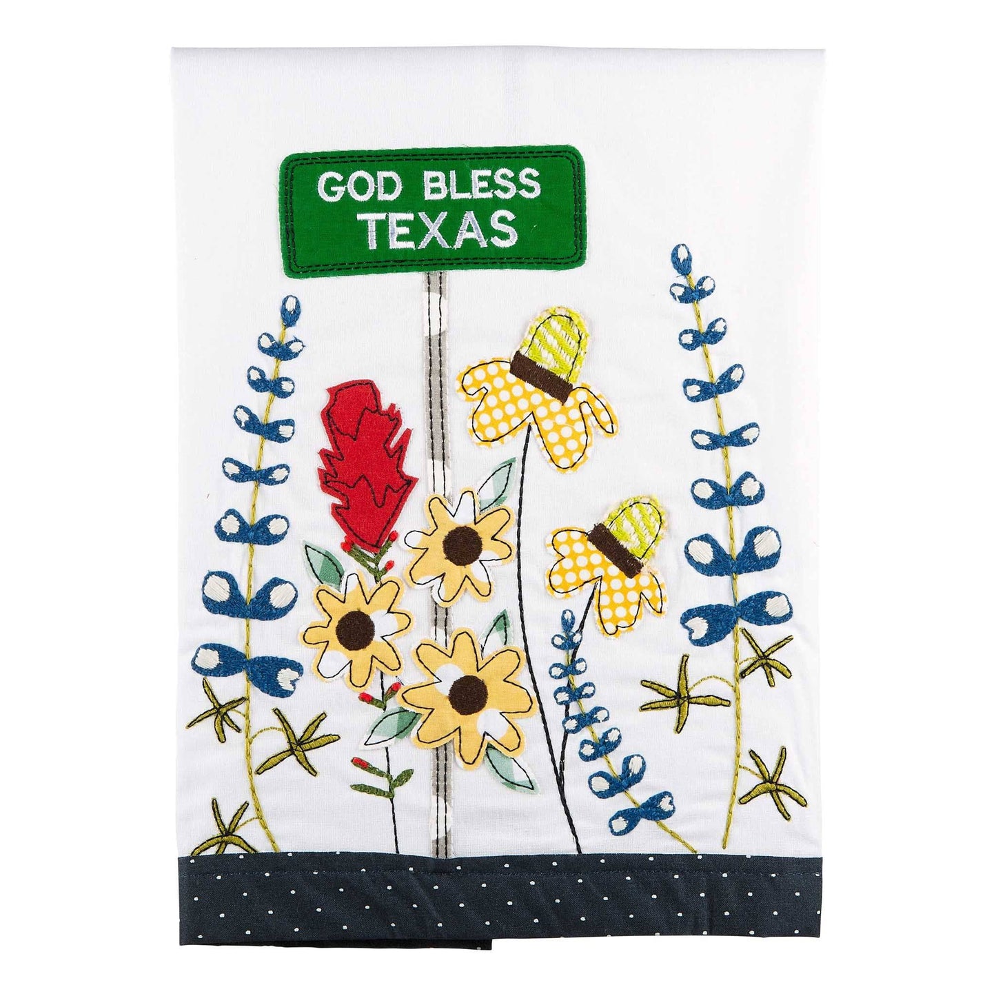 TEXAS WILD FLOWER TEA TOWEL