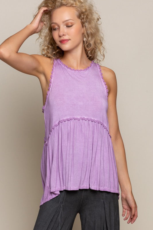 Sweet and Simple Babydoll Knit Tank Top
