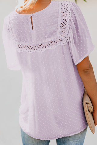 Flutter Sleeves Sheer Babydoll Top - A Blissfully Beautiful Boutique