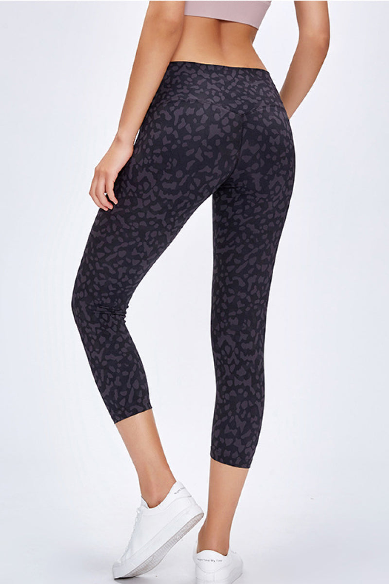 Slim Hip Cropped Leggings, Trendsi - A Blissfully Beautiful Boutique