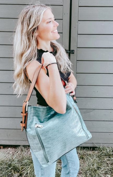 Alexa Woven 2-in-1 Hobo Bag w/Dual Zip Accessory Compartment