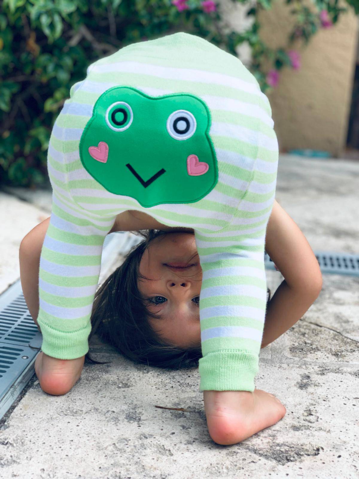 Boogie Tights Baby Leggings -Green Frog