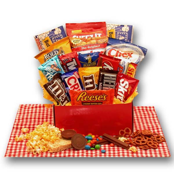All American Favorites Snack Care Package, Gift Baskets Drop Shipping - A Blissfully Beautiful Boutique