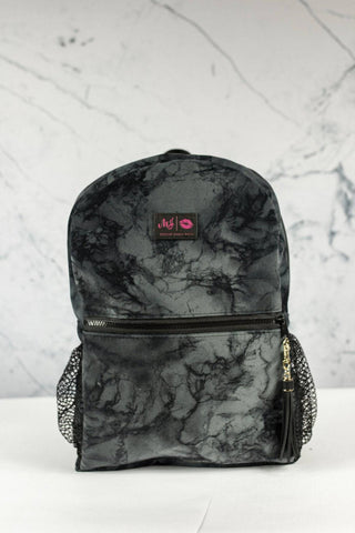 Makeup Junkie Backpack Charcoal Marble