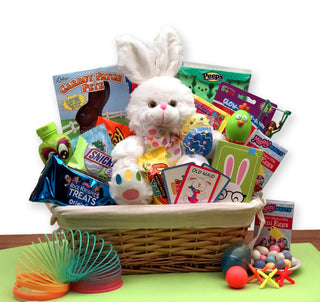 Bunny Express Easter Gift Basket, Gift Baskets Drop Shipping - A Blissfully Beautiful Boutique