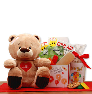 Get Well Soon Teddy Bear Gift Set, Gift Baskets Drop Shipping - A Blissfully Beautiful Boutique