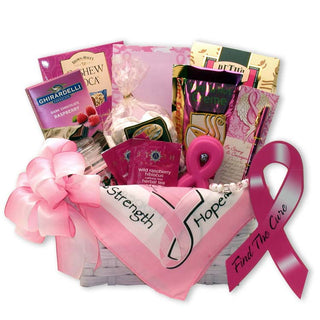 Find A Cure Breast Cancer Gift Basket, Gift Baskets Drop Shipping - A Blissfully Beautiful Boutique
