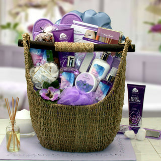 Lavender Sky Ultimate Bath & Body Tote, Gift Baskets Drop Shipping - A Blissfully Beautiful Boutique