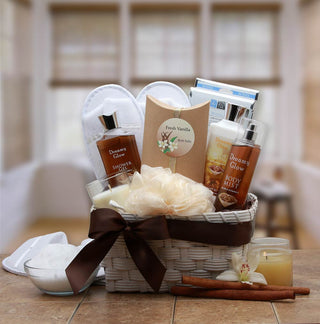 Vanilla Spa Gift basket, Gift Baskets Drop Shipping - A Blissfully Beautiful Boutique