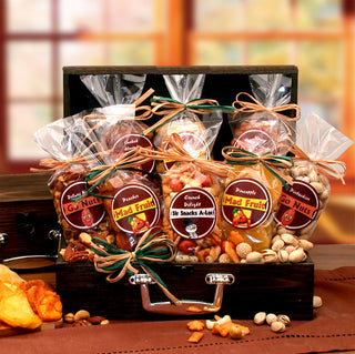 Premium Gourmet Fruit & Nuts Gift Chest, Gift Baskets Drop Shipping - A Blissfully Beautiful Boutique