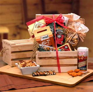Premium Nuts & Snacks Crate, Gift Baskets Drop Shipping - A Blissfully Beautiful Boutique