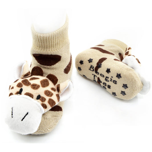 Boogie Toes - Giraffe Rattle Socks