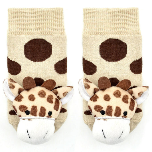 Boogie Toes - Giraffe Rattle Socks