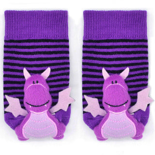Boogie Toes -Purple Dragon Rattle Socks