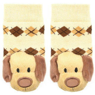 Boogie Toes - Brown Dog Rattle Socks