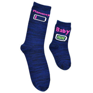 Piero Liventi Mommy & Me Matching Socks - Mommy / Baby Battery