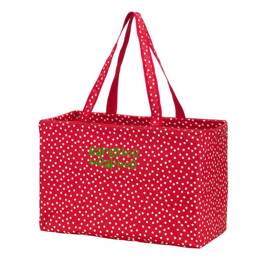 Red Scattered Dot Gangster Wrapper Ultimate Tote