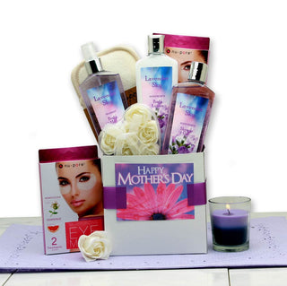 Mother's Day Lavender Spa Care Package, Gift Baskets Drop Shipping - A Blissfully Beautiful Boutique